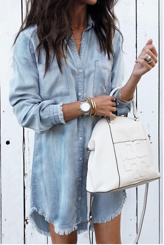 Brooke Washed Shirt Dress