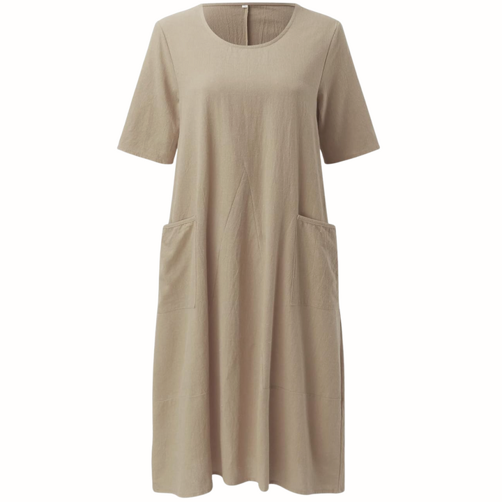 Evelyn Relaxed Pocket Midi Dress