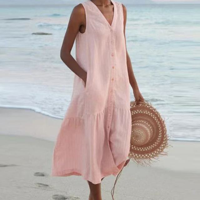 Sheila Button-Down Summer Dress