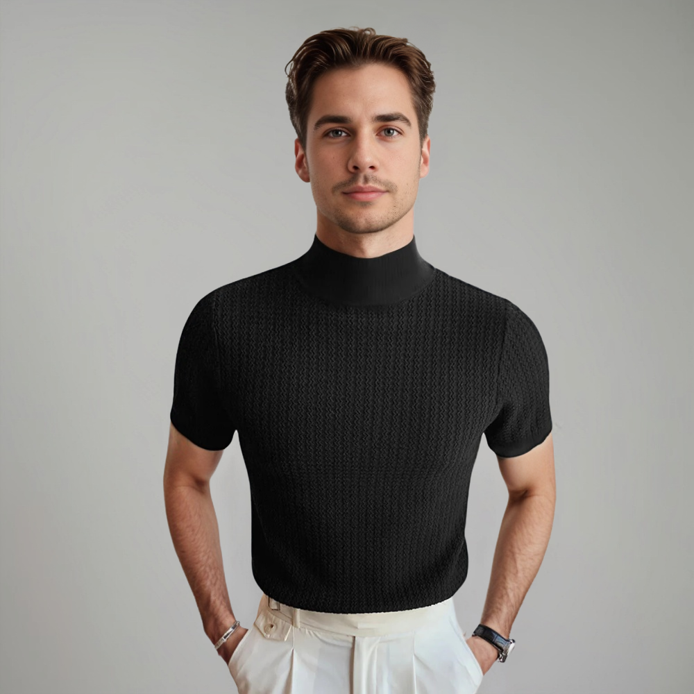 Renzo Textured Crew Neck T-Shirt