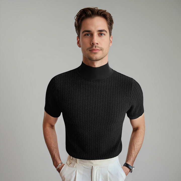 Renzo Textured Crew Neck T-Shirt
