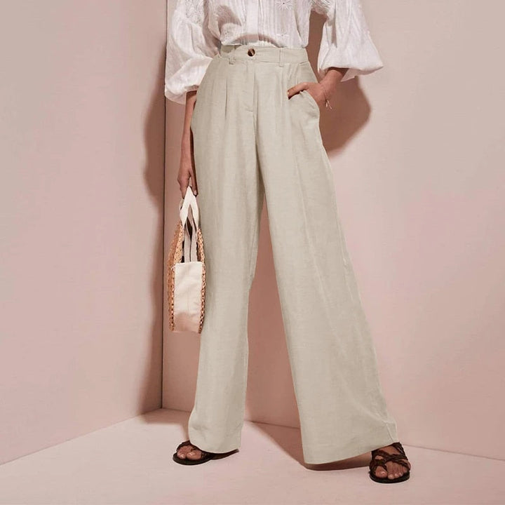 Solenne Linen Summer Trousers