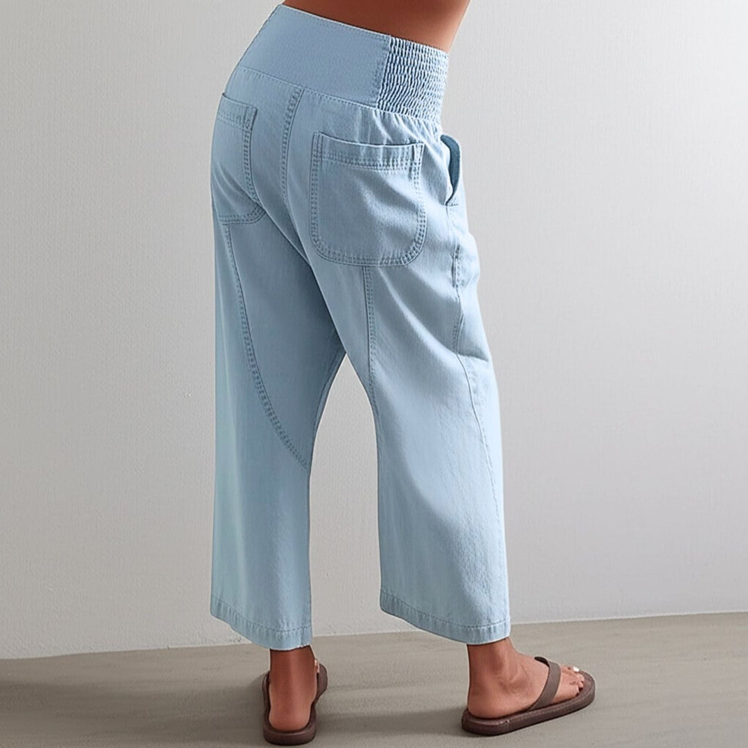 Marlowe Washed Wide-Leg Pants