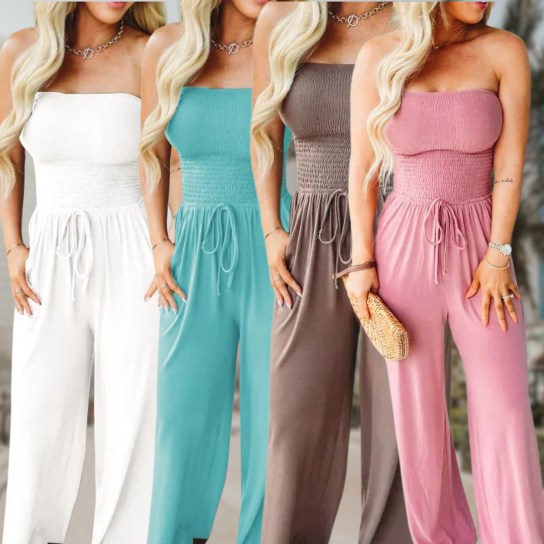 Bella Off Shoulder Wide Leg Jumpsuit