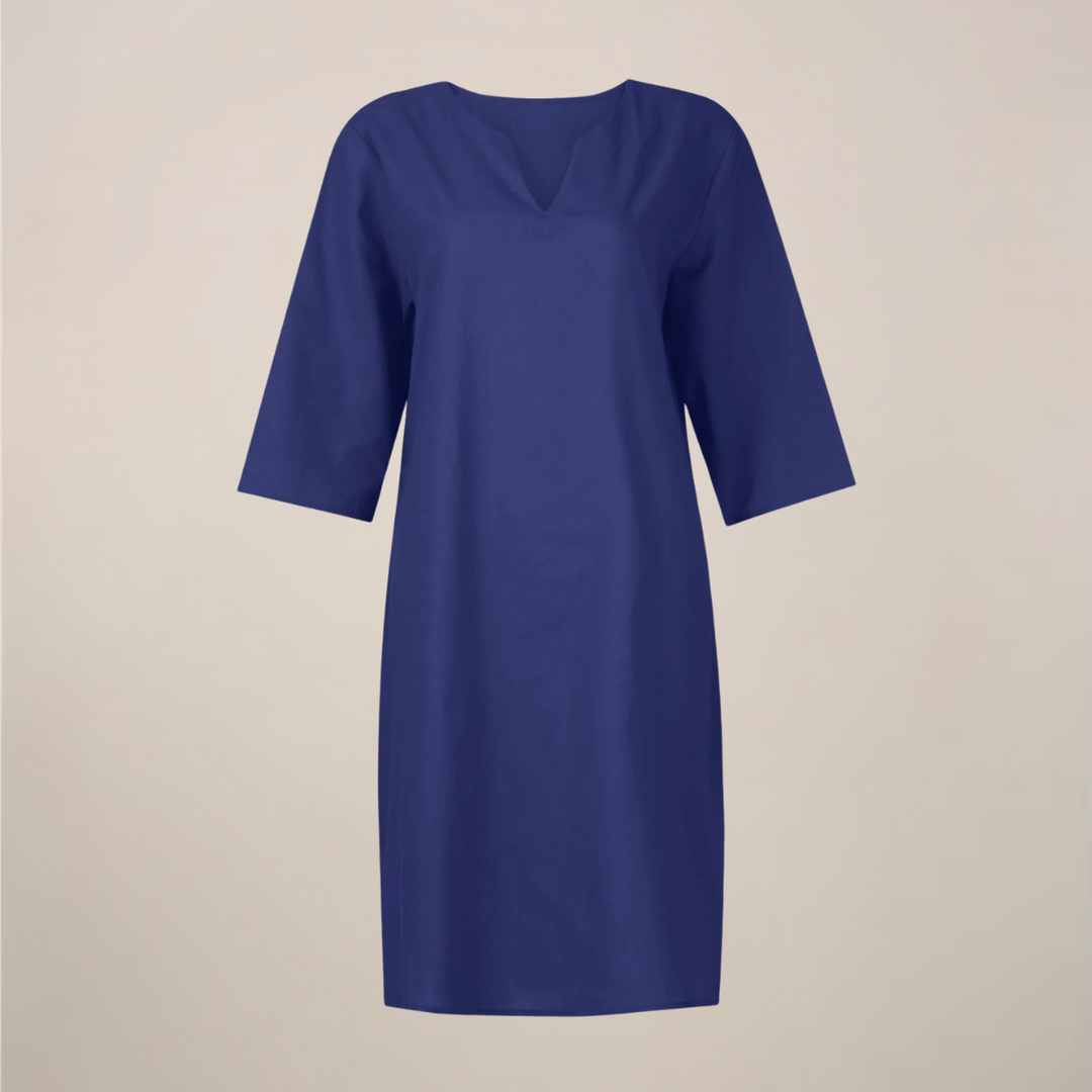 Serena Button Front Midi Summer Dress