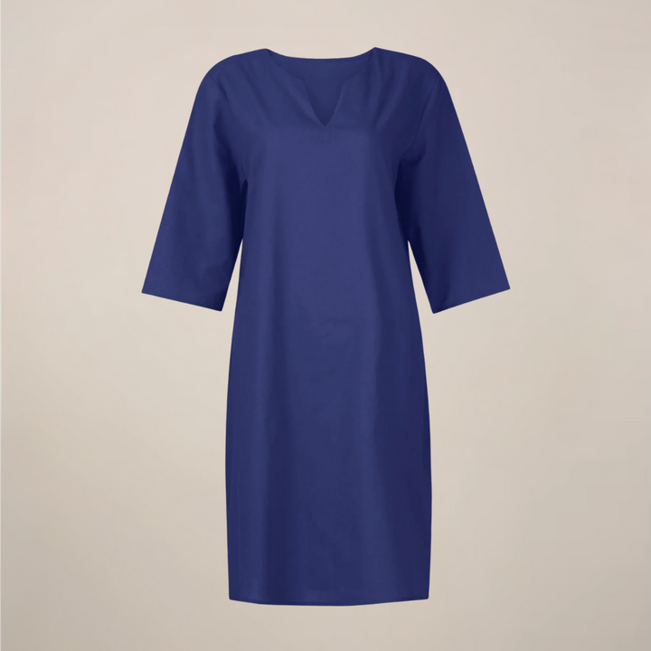 Serena Button Front Midi Summer Dress
