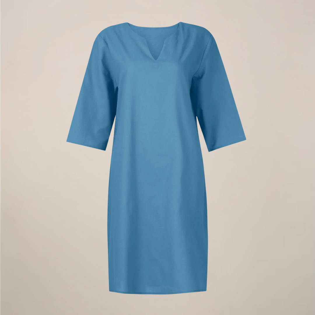 Serena Button Front Midi Summer Dress