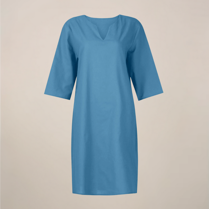 Serena Button Front Midi Summer Dress