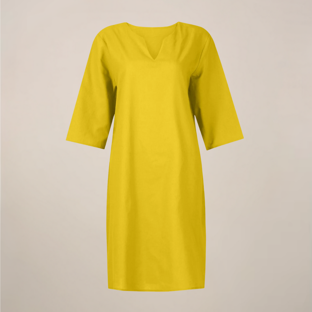 Serena Button Front Midi Summer Dress