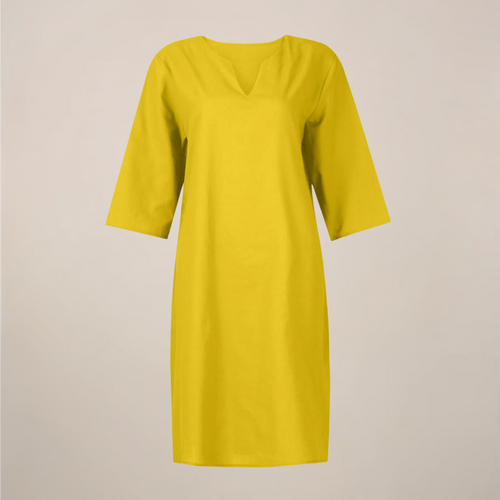 Serena Button Front Midi Summer Dress