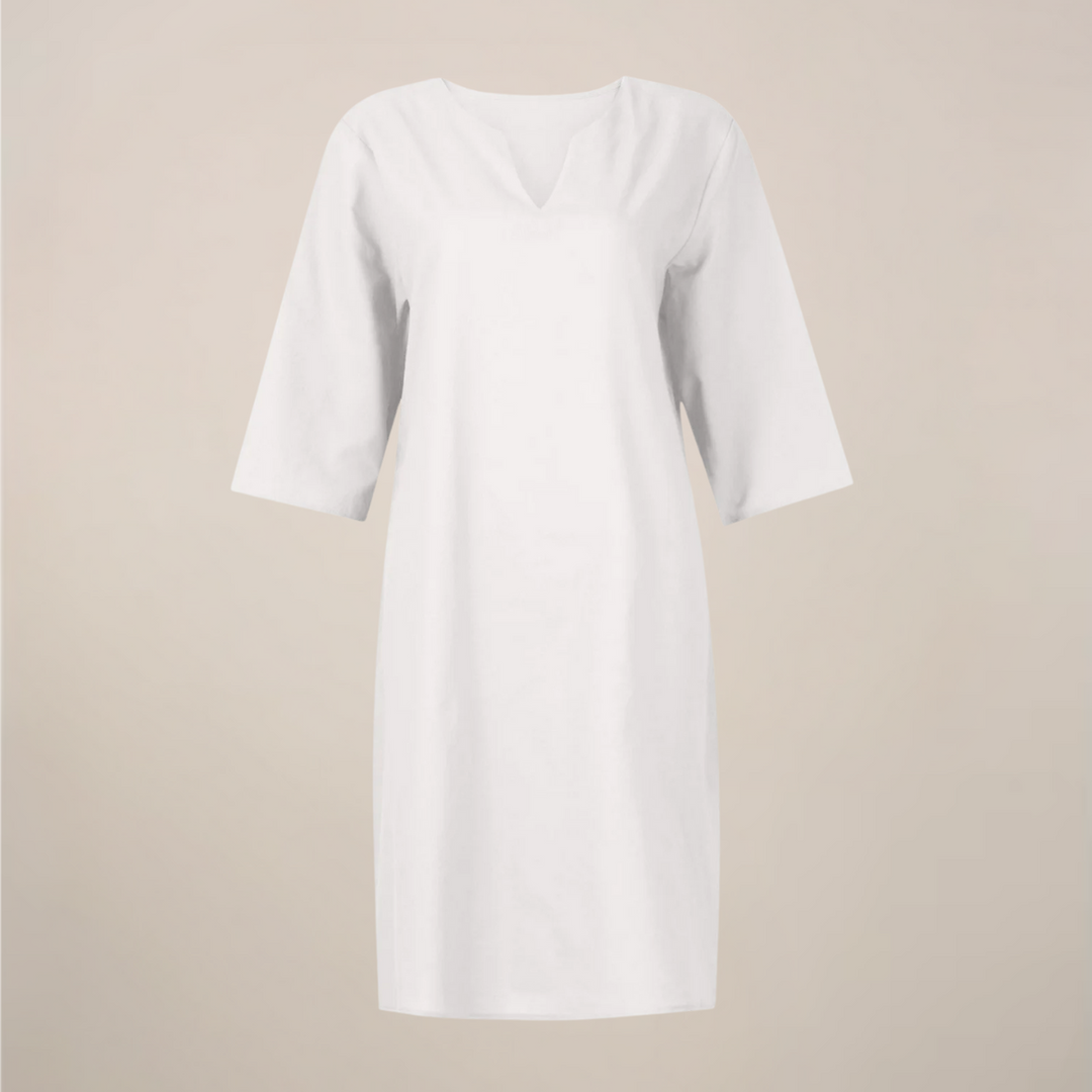 Serena Button Front Midi Summer Dress