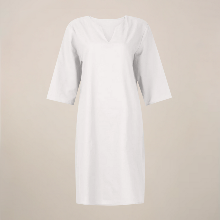 Serena Button Front Midi Summer Dress
