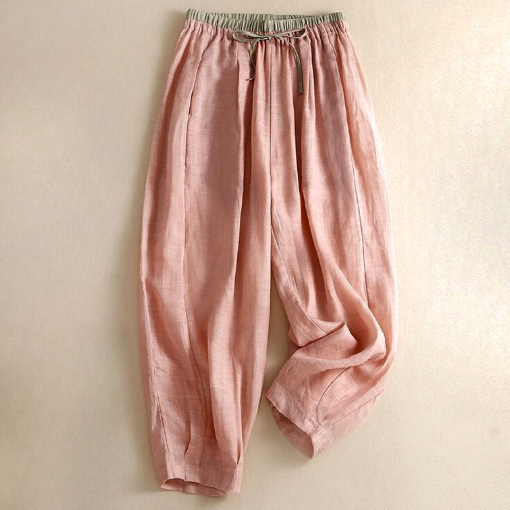Avelie Linen Tapered Trousers