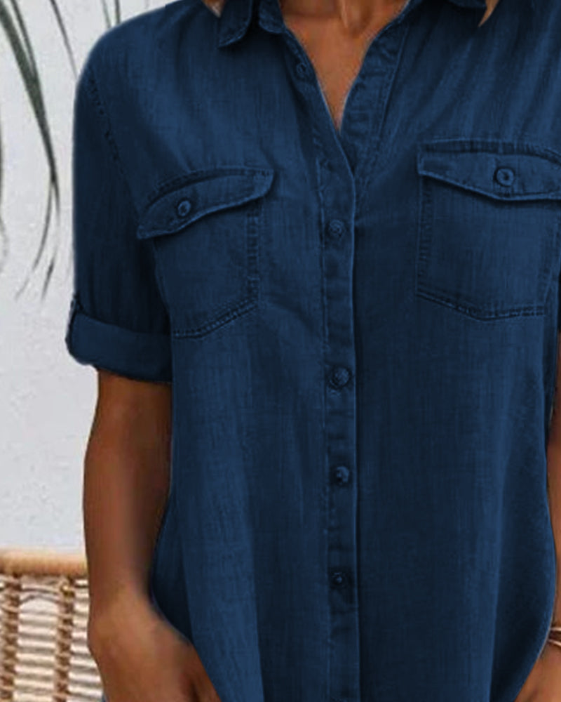 Jennifer Denim Look Shirt Dress