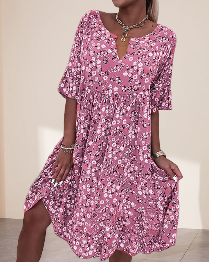 Stella Floral Print Midi Dress
