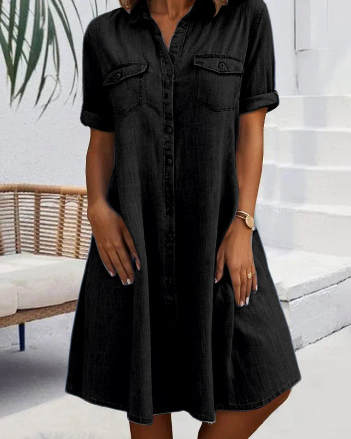 Jennifer Denim Look Shirt Dress