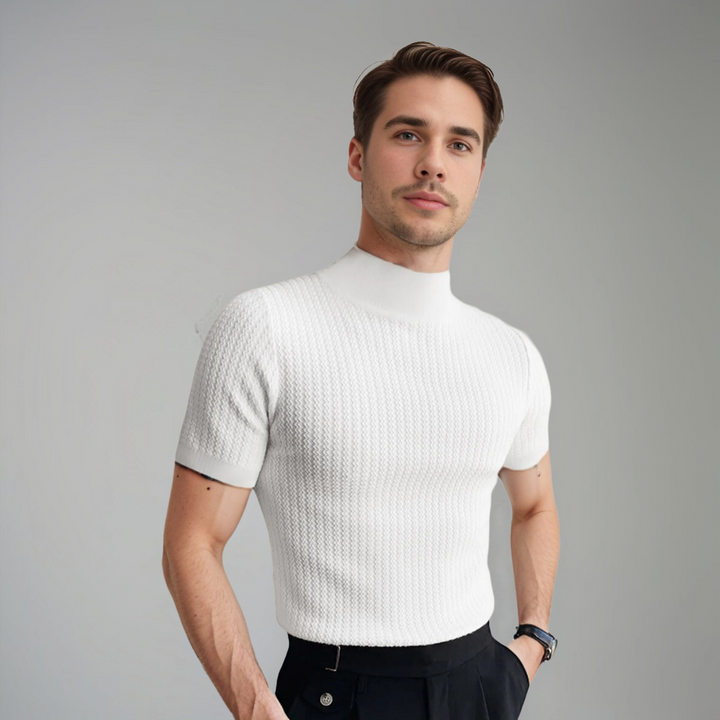 Renzo Textured Crew Neck T-Shirt