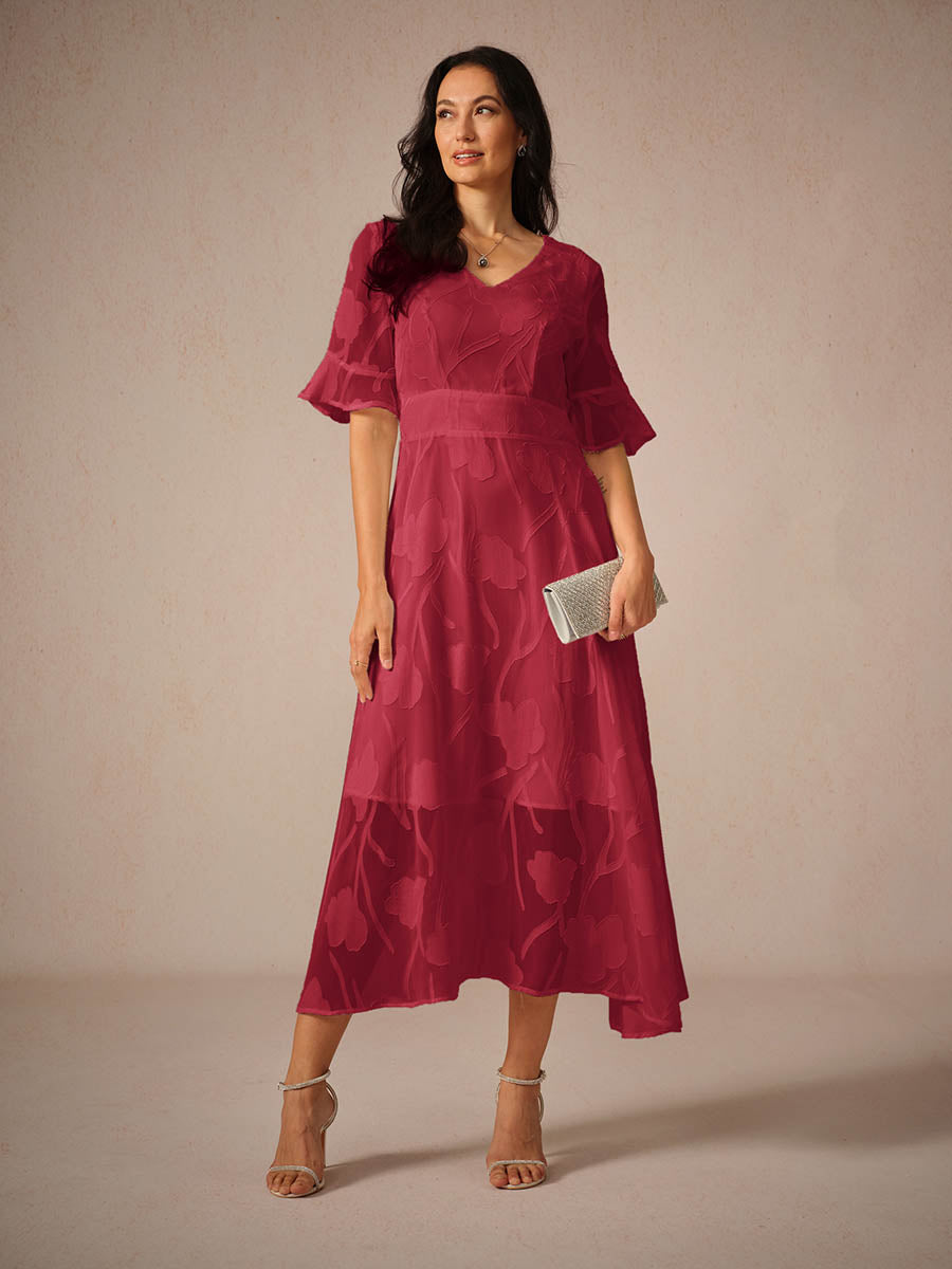 Kyla Elegant Lace Midi Dress