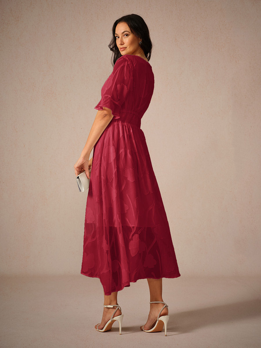 Kyla Elegant Lace Midi Dress