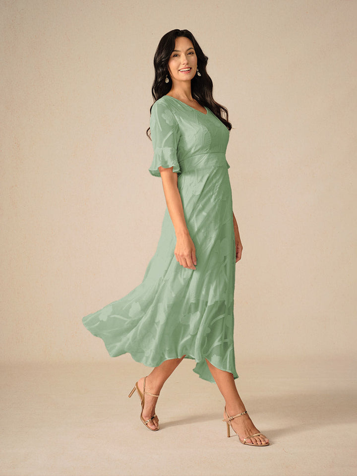Kyla Elegant Lace Midi Dress