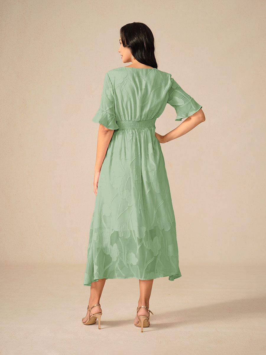 Kyla Elegant Lace Midi Dress