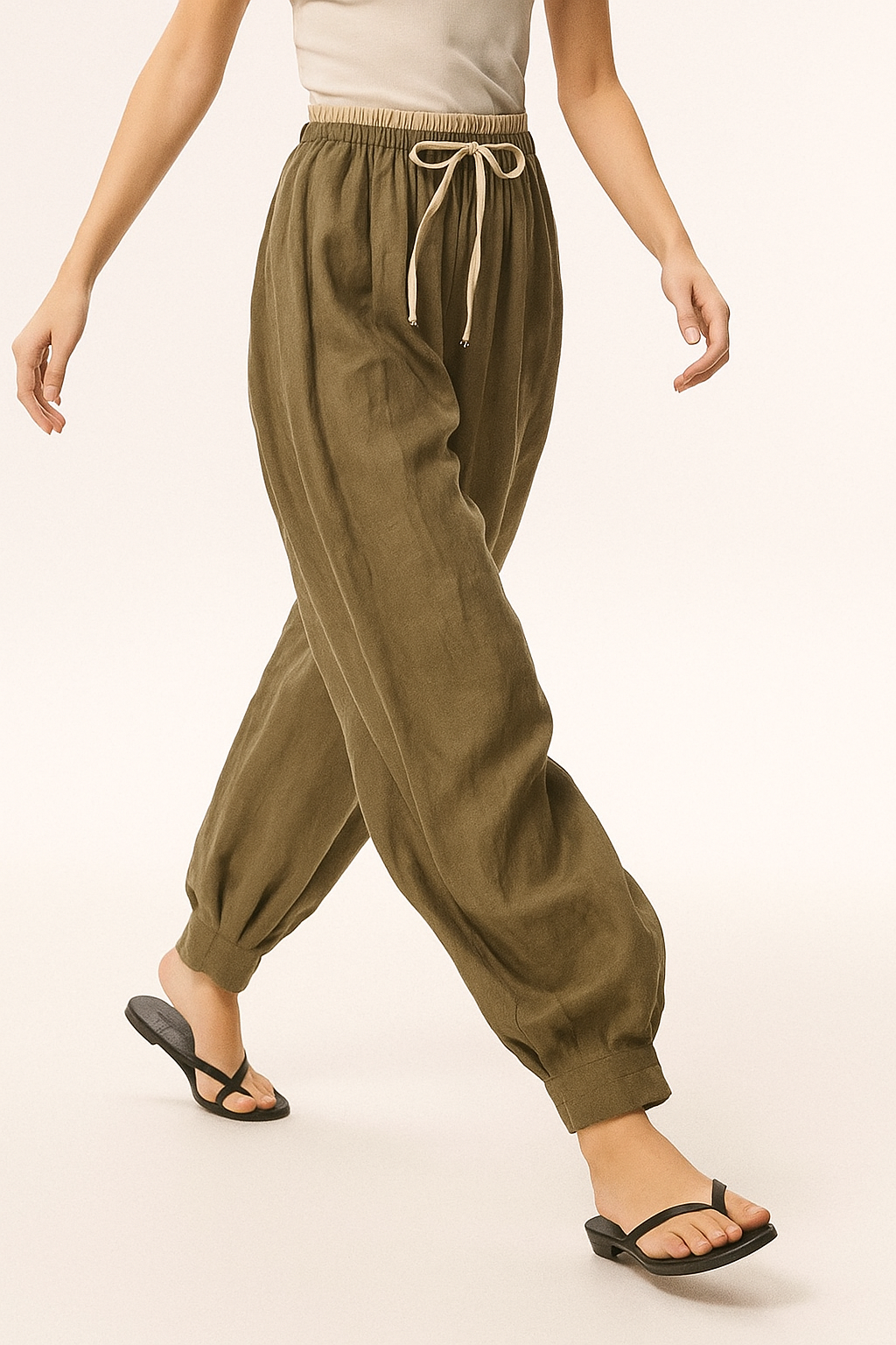 Avelie Linen Tapered Trousers