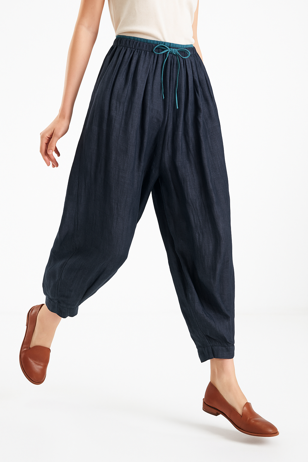 Avelie Linen Tapered Trousers
