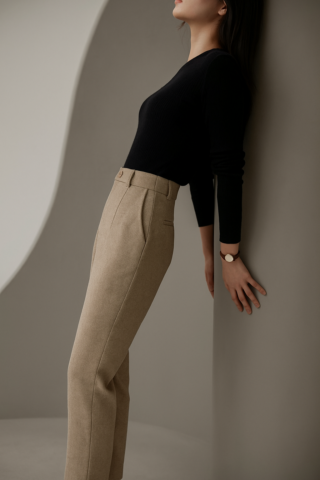 Camille Tailored Wool Pants
