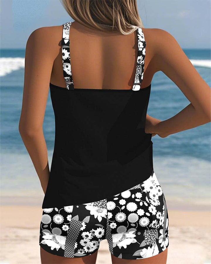 Melanie Floral Beach Swim Set