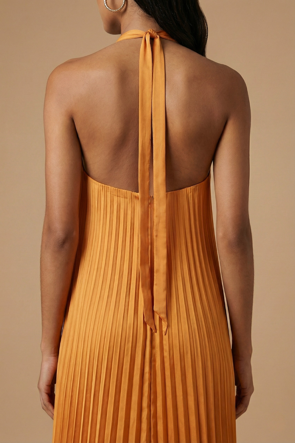 Celestine Open Back Pleated Maxi Dress