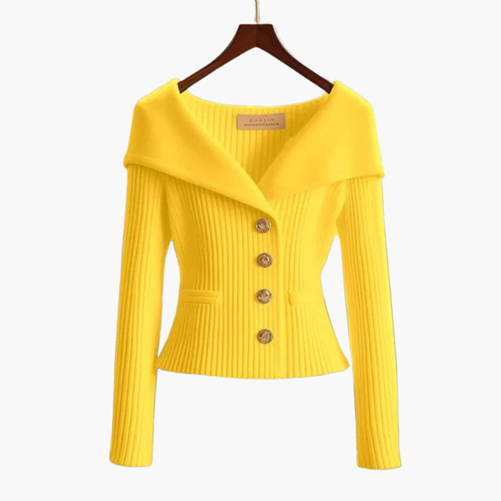 Elodie Ribbed Button Cardigan