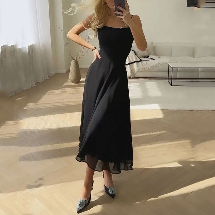 Eva Sleeveless Solid Color Dress