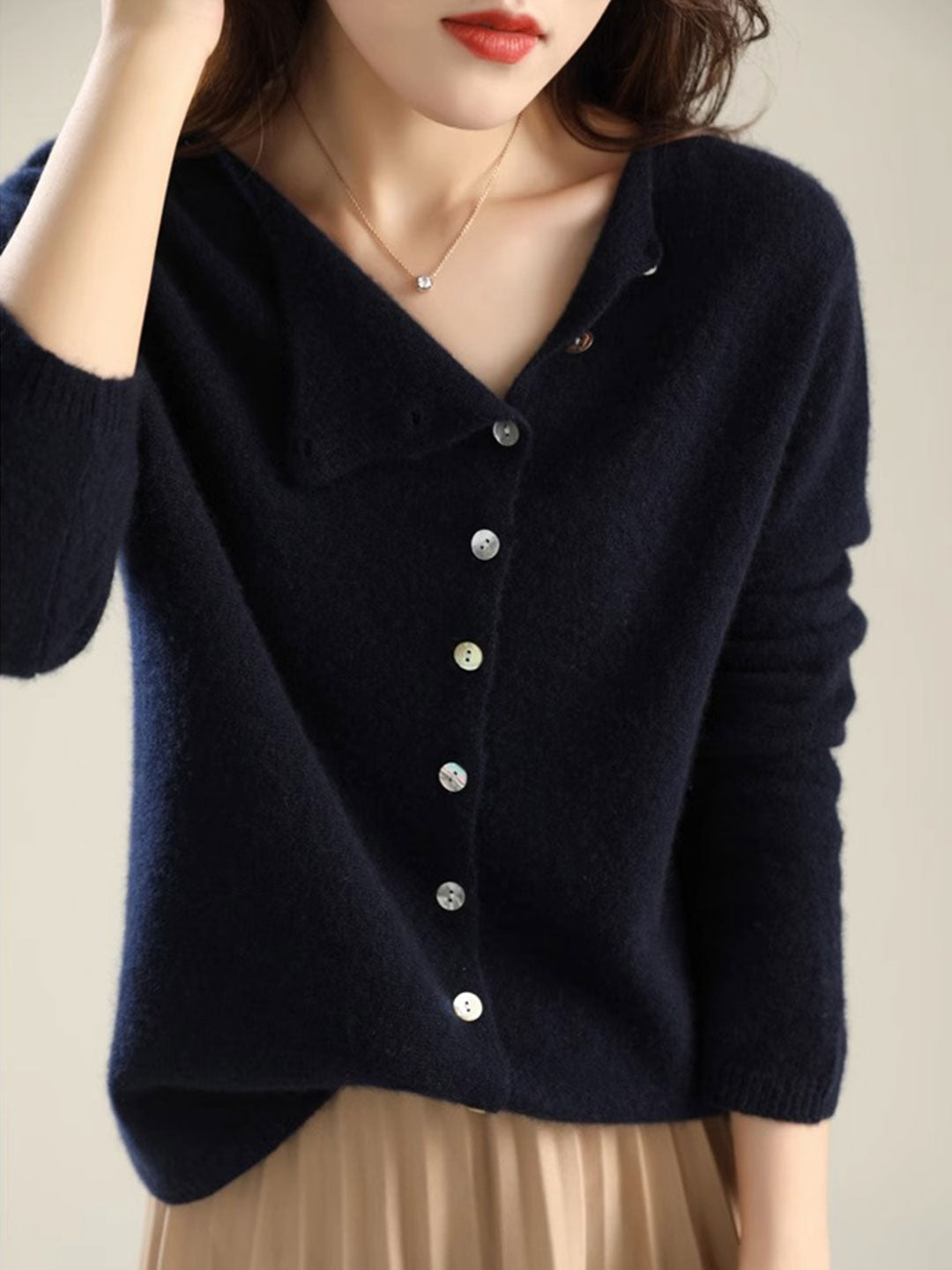 Lilou Soft Button Cardigan