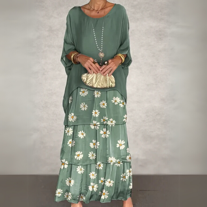Kali Tiered Flowing Maxi Dress