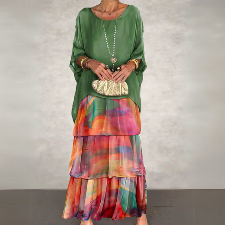 Kali Tiered Flowing Maxi Dress
