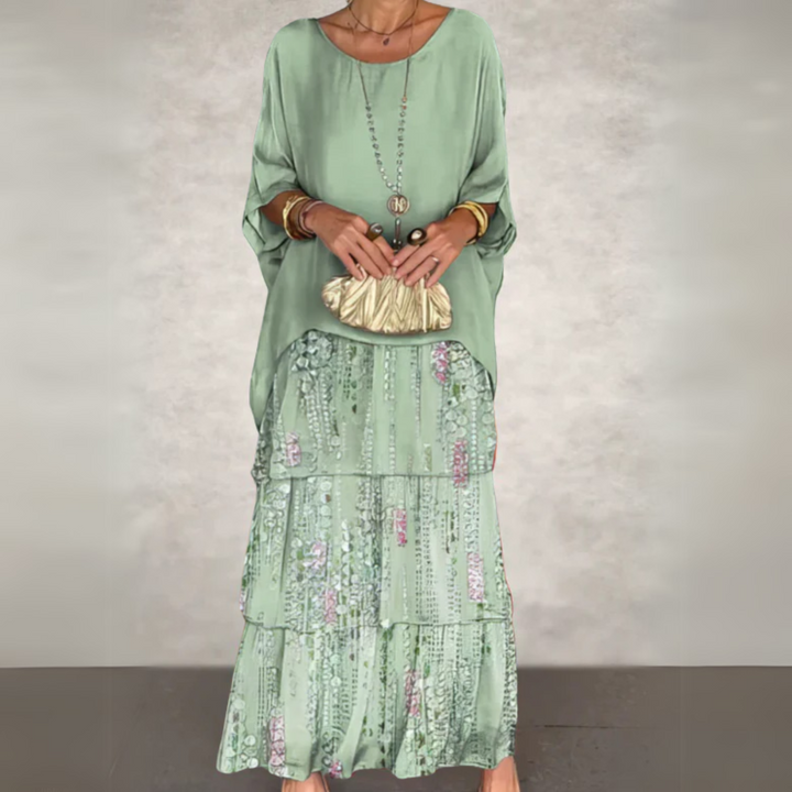 Kali Tiered Flowing Maxi Dress
