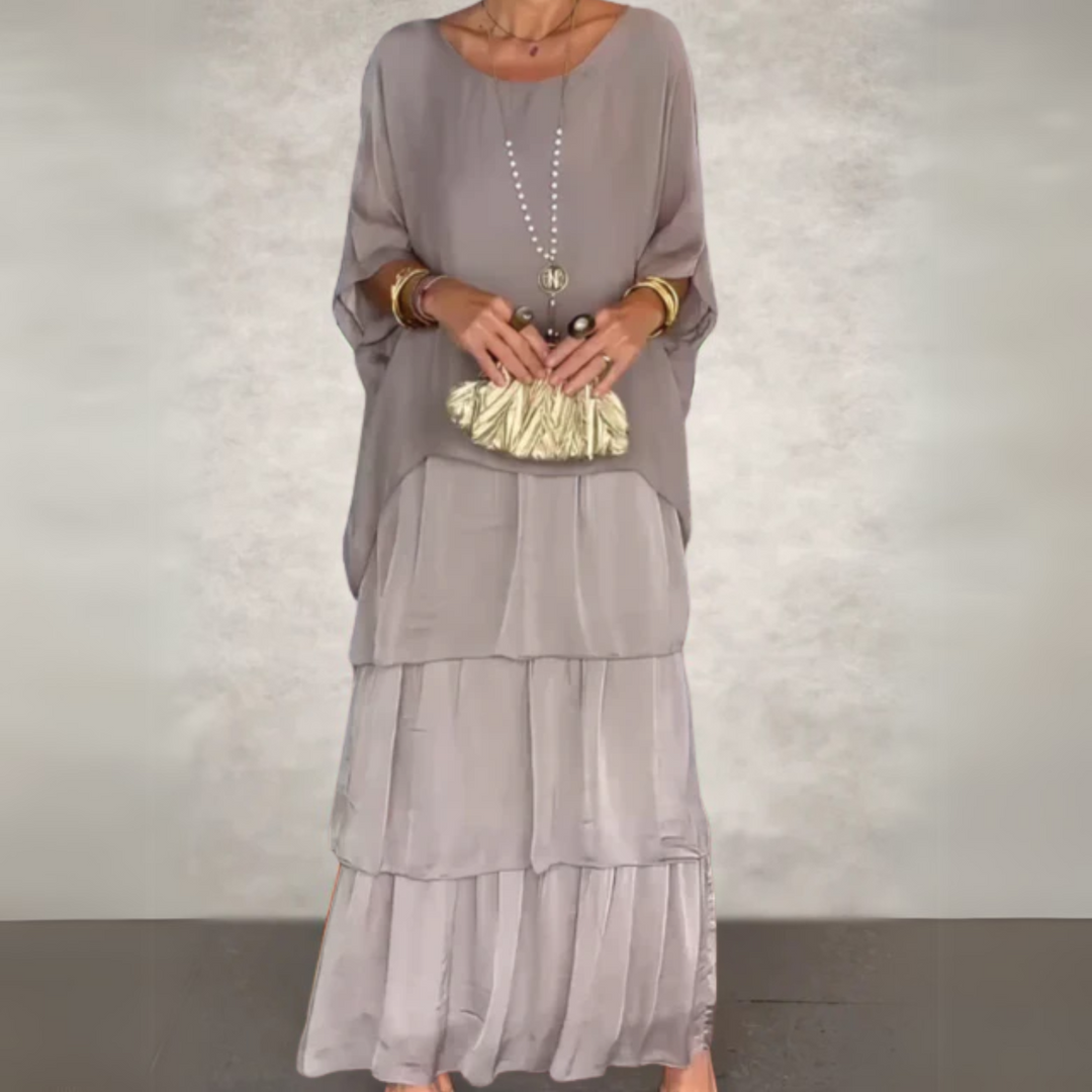 Kali Tiered Flowing Maxi Dress