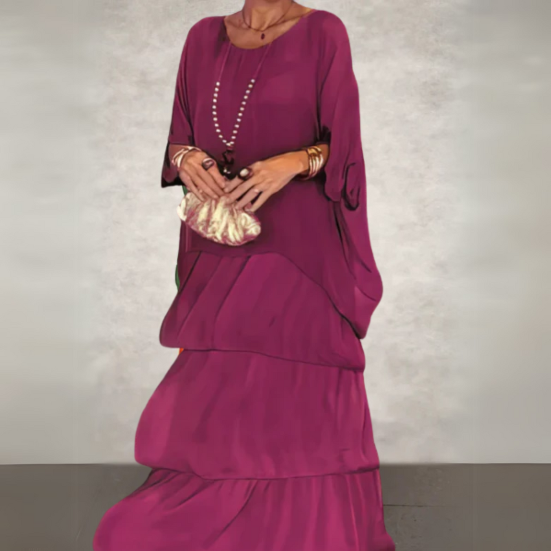 Kali Tiered Flowing Maxi Dress