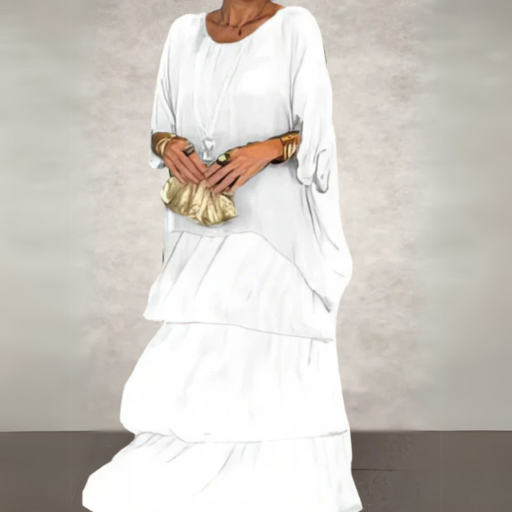 Kali Tiered Flowing Maxi Dress