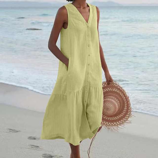 Sheila Button-Down Summer Dress