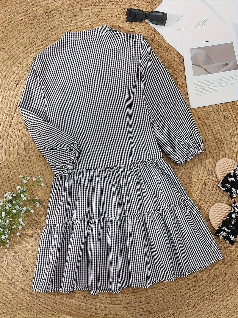 Rosie Gingham Mini Dress