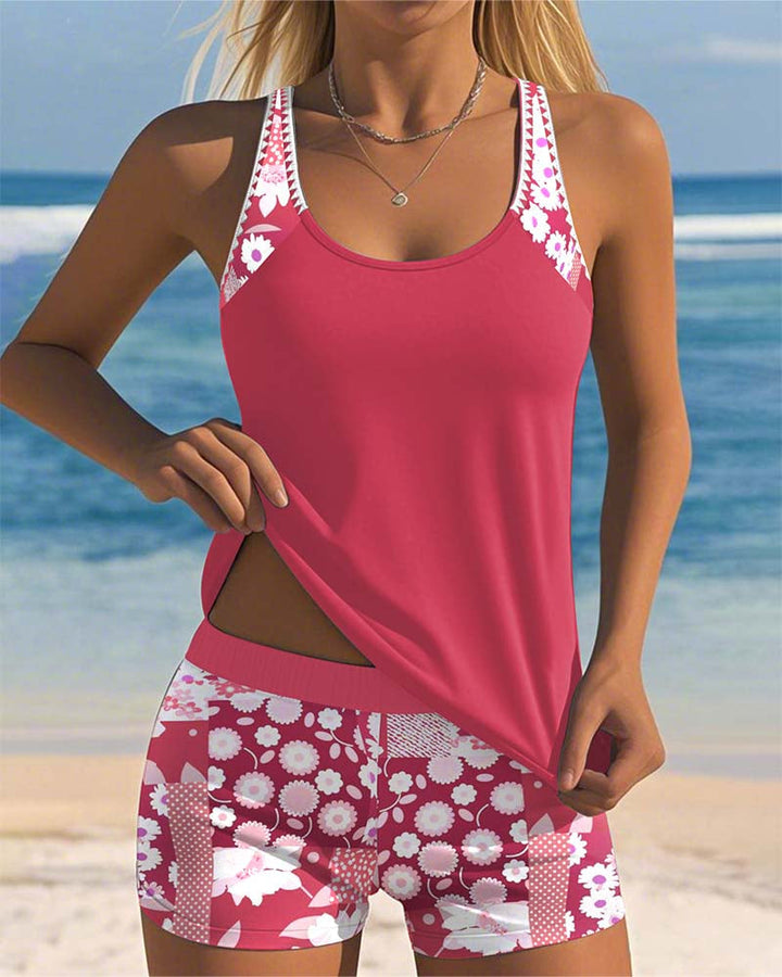 Melanie Floral Beach Swim Set