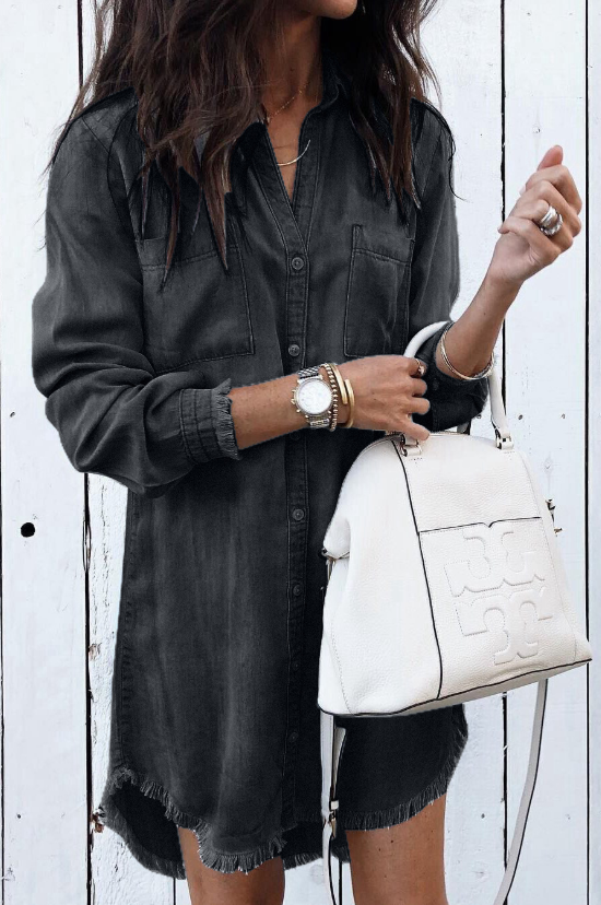 Brooke Washed Shirt Dress