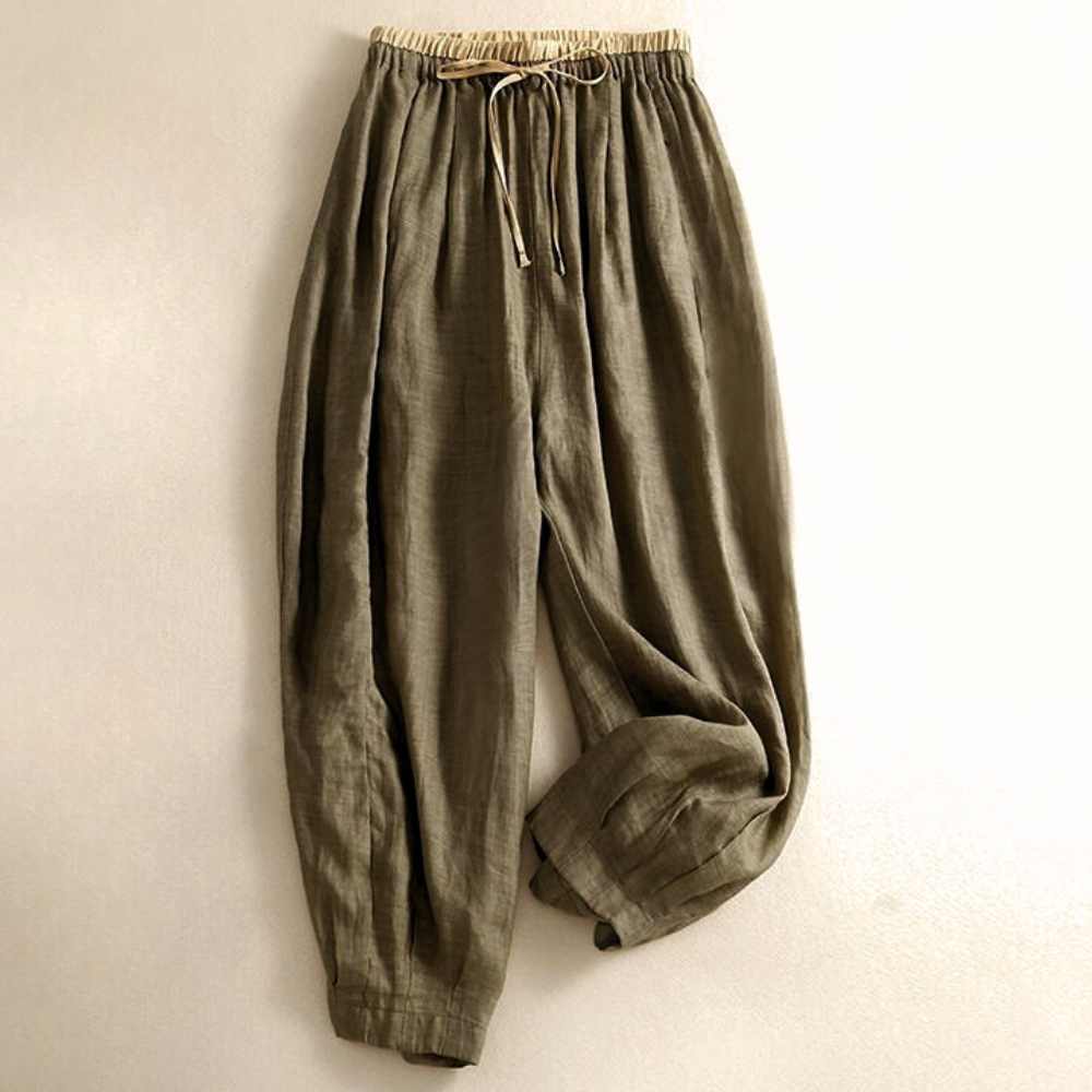 Avelie Linen Tapered Trousers