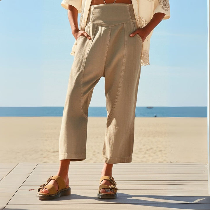 Marlowe Washed Wide-Leg Pants