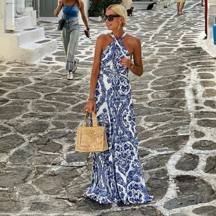 Alyssa Halter Neck Maxi Dress