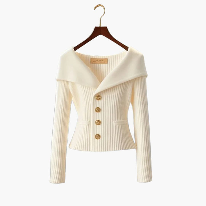 Elodie Ribbed Button Cardigan