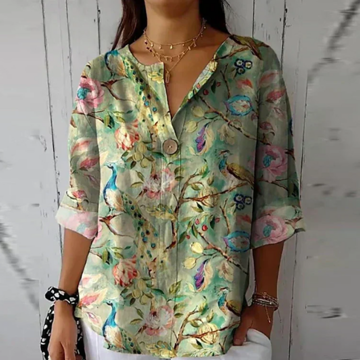 Arlene Floral Print Blouse