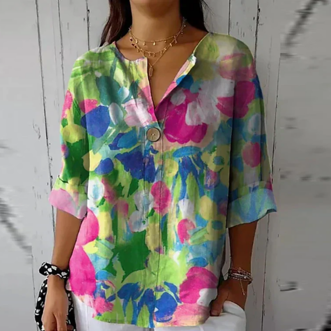Arlene Floral Print Blouse
