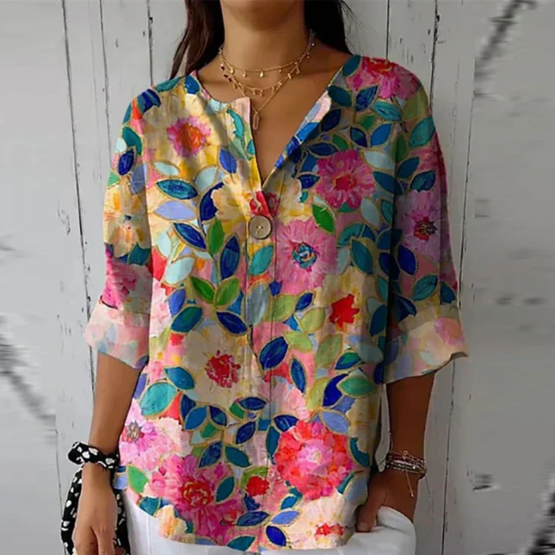 Arlene Floral Print Blouse